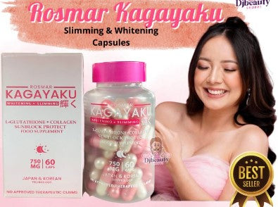 ROSMAR KAGAYAKU CAPSULE (GLUTATHIONE + COLLAGEN + ORAL SUNBLOCK + SLIMMING)